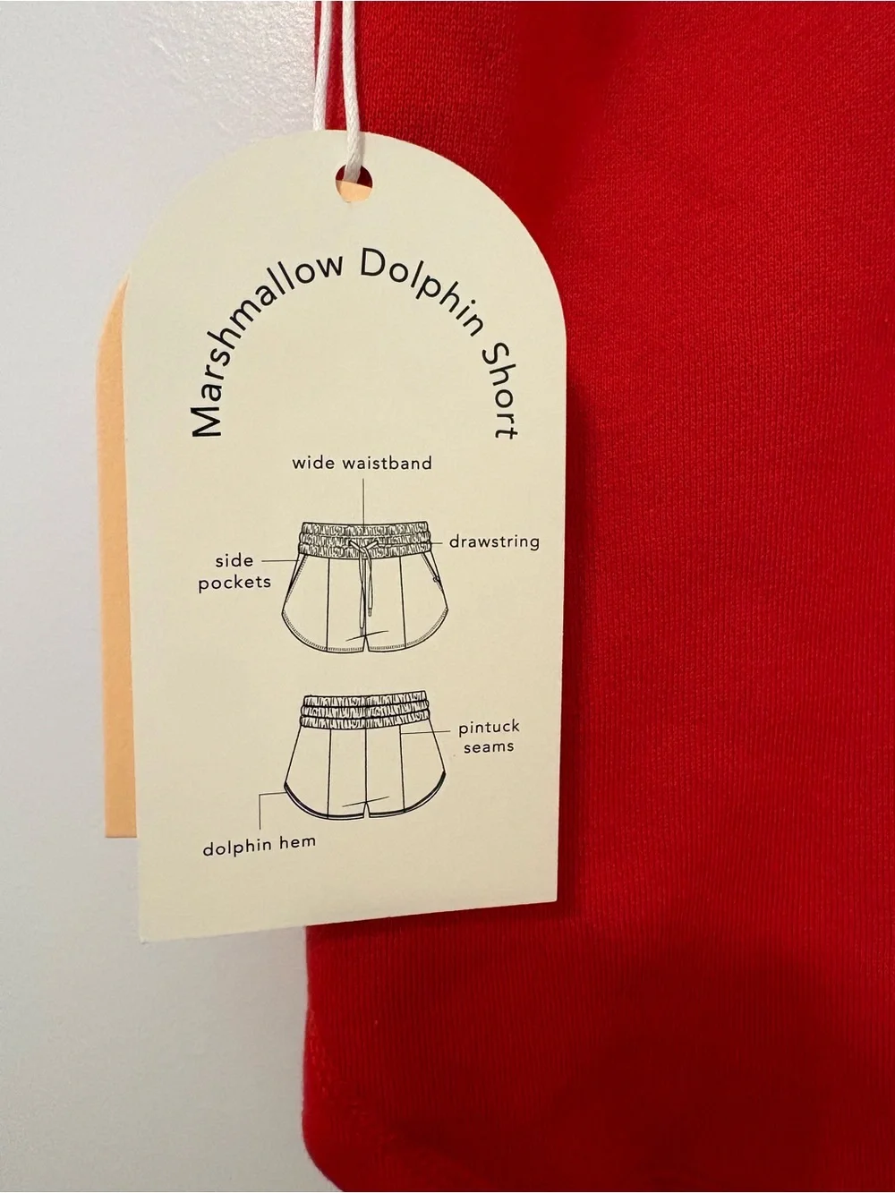 Blogilates Red Women's Drawstring Shorts - Picture 3 of 3